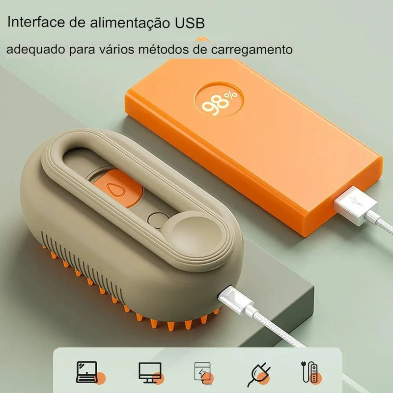 escova a vapor para pets