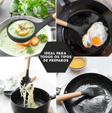 Kit 12 Peças Colher para Cozinha