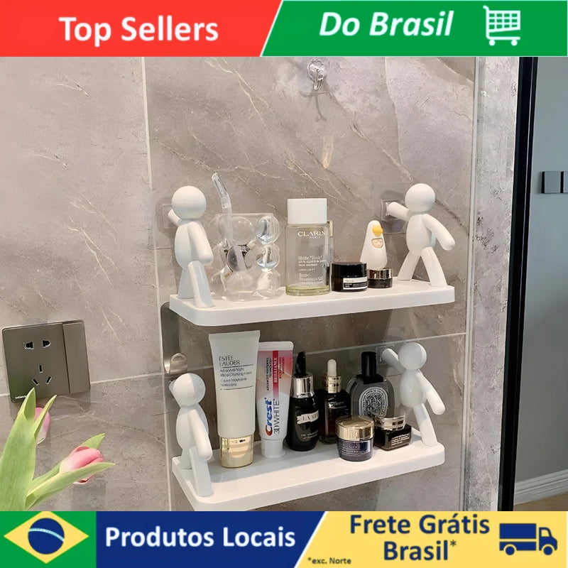 Boneco Organizador de banheiro