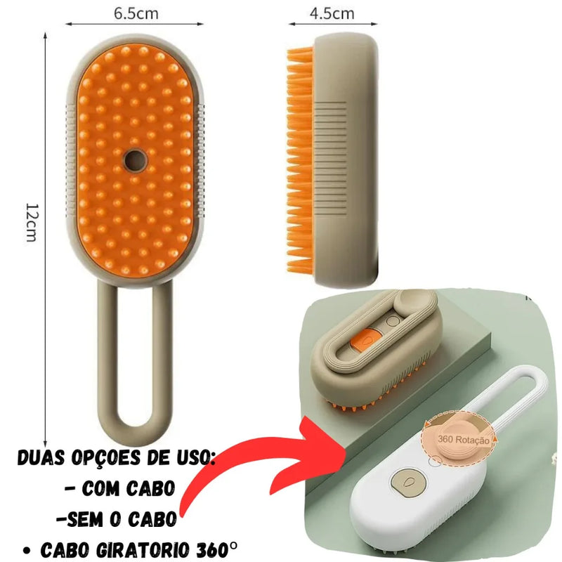escova a vapor para pets